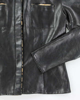 Vintage Y2k 00s Morgan De Toi Cheetah Leather Jacket - S