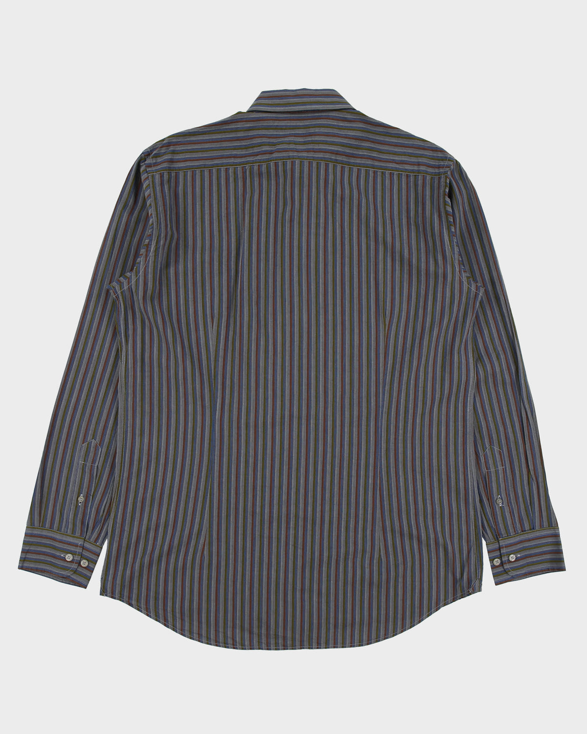 Vintage Etro Lightweight Striped Long Sleeve Shirt - L