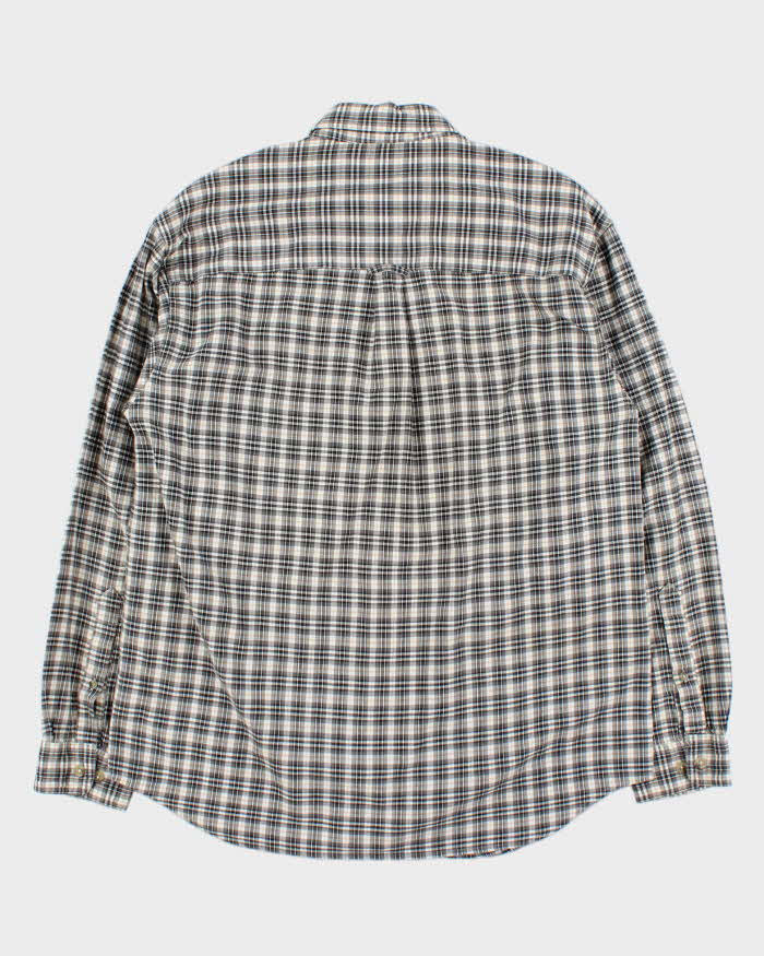 Vintage 90s Columbia Check Long Sleeve Shirt - M