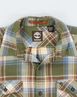 Vintage 2000s Timberland Checked Long Sleeve Shirt - L