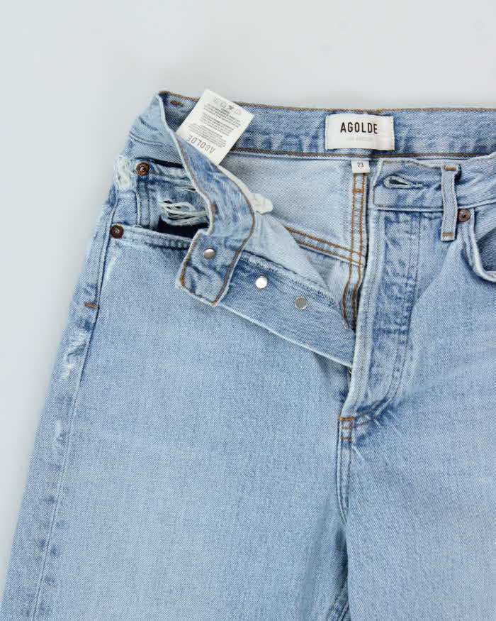 Agolde '90's' Light Wash Distressed Pocket Jeans - W24 L28