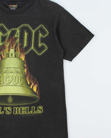 Vintage 2000-01 AC/DC Hell's Bell's World Tour Artimonde Made In USA Crewneck T-Shirt - M