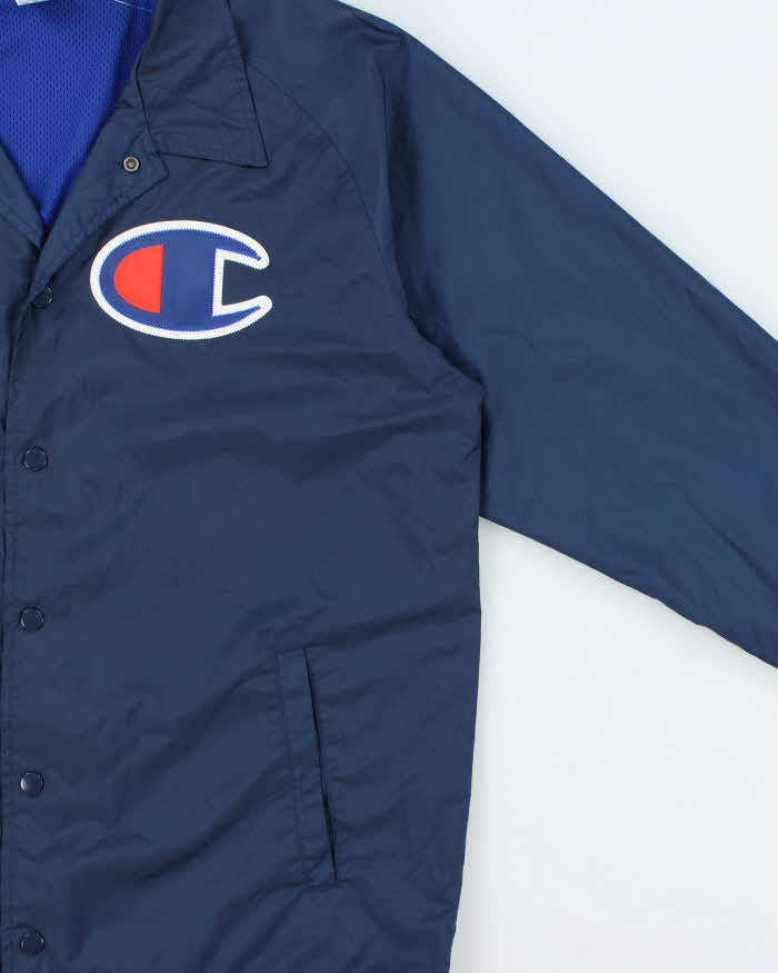 Vintage Champion Big Logo Shell Coach Jacket - L