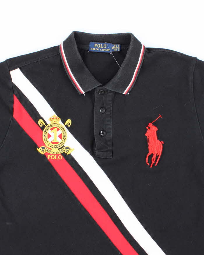 Vintage Y2K Ralph Lauren Big Embroidered Horse Polo Shirt - XL