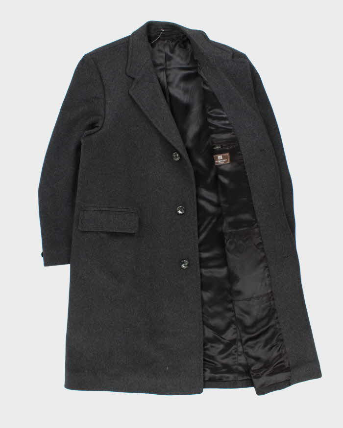 Vintage 1990s Givenchy Monsieur Cashmere Wool Overcoat - M