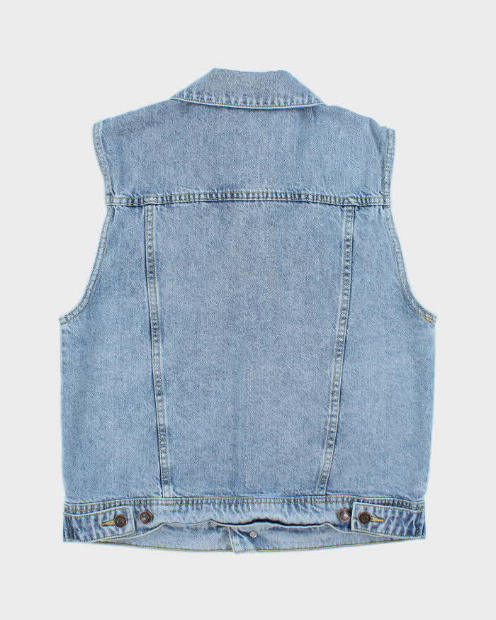 Vintage 2000's Celine Light Wash Denim Gilet - M