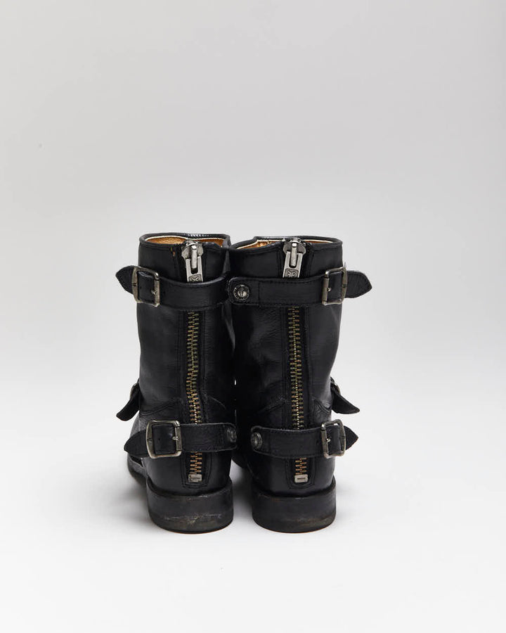 Vintage Frye Leather Biker Boots - UK6
