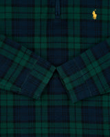Vintage Polo Ralph Lauren Blackwatch Tartan Quarter-Zip Sweatshirt - L