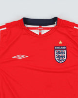 Vintage 2004-06 Umbro England Euros Long Sleeve Away Football Shirt - L