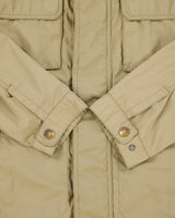 Vintage Y2K 00s Le Chateau Khaki Shell Cafe Racer Moto Jacket - S