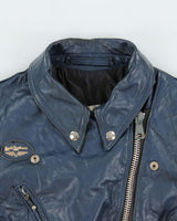 Vintage 1970s Lewis Leather AviaKit Cyclone Horsehide Made In England Biker Jacket - M