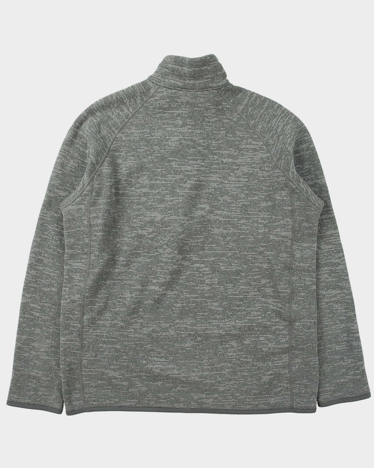 Patagonia Marl Grey Better Sweater Quarter-Zip Fleece - L
