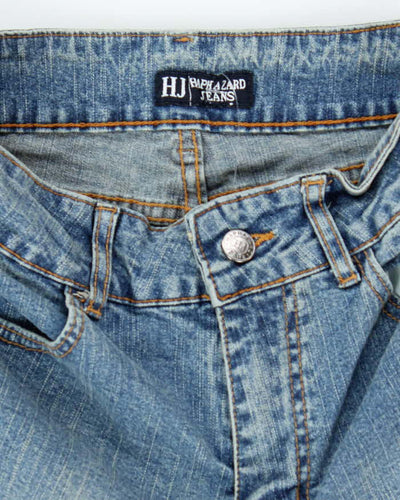 Vintage Y2k 00s Haphazard Embroidered Jeans - W26 L30