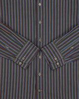Vintage Etro Lightweight Striped Long Sleeve Shirt - L
