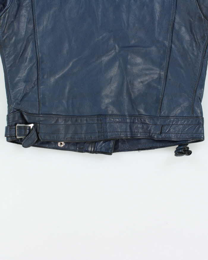 Vintage 1970s Lewis Leather AviaKit Cyclone Horsehide Made In England Biker Jacket - M