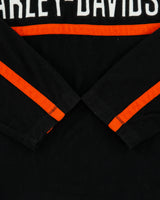 Vintage Harley Davidson Embroidered Spell Out Quarter-Zip Fleece - XXL