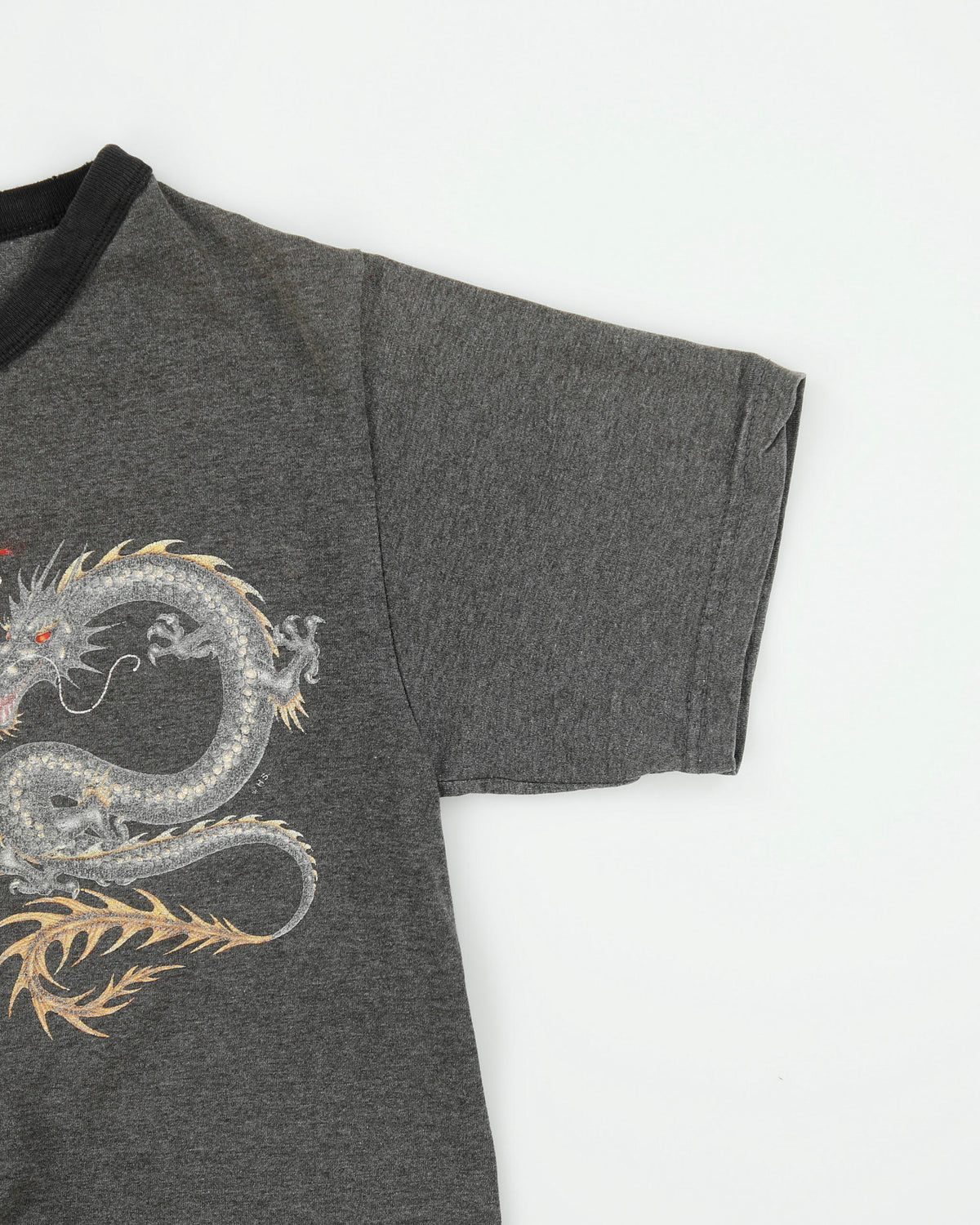 Vintage Y2K 00s Gecko Hawaii Heavyweight Dragon Graphic Crewneck T-Shirt - M