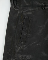 Vintage Y2K 00s Kenneth Cole NY Women's Leather Double Breasted Mid Length Trench Coat - L