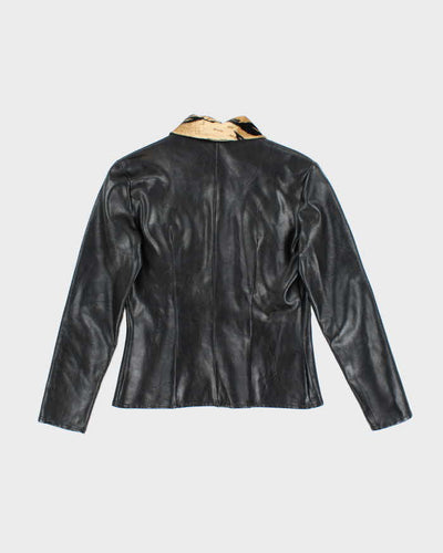 Vintage Y2k 00s Morgan De Toi Cheetah Leather Jacket - S