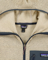 Patagonia R1 Air Desert Khaki Recycled Full-Zip Fleece Hoodie - L