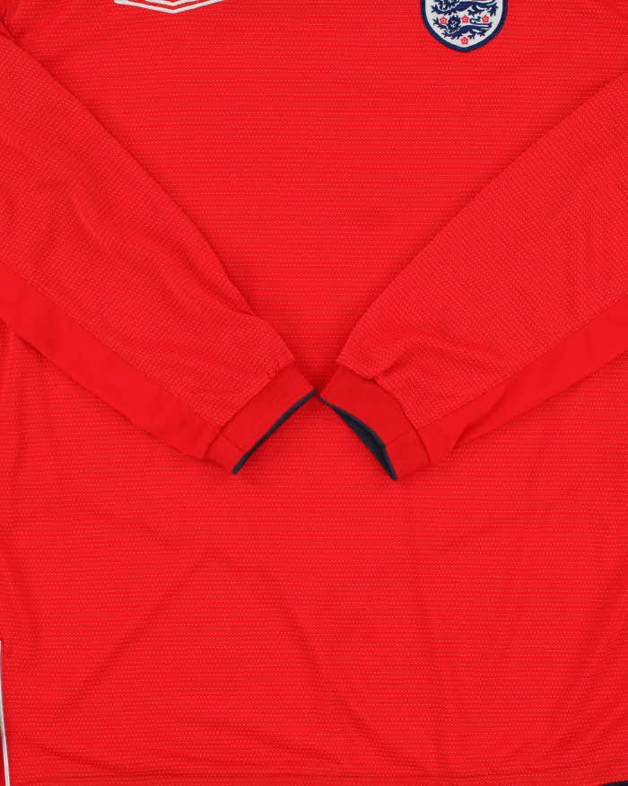 Vintage 2004-06 Umbro England Euros Long Sleeve Away Football Shirt - L