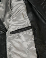 Vintage Y2K 00s Kenneth Cole NY Women's Leather Double Breasted Mid Length Trench Coat - L