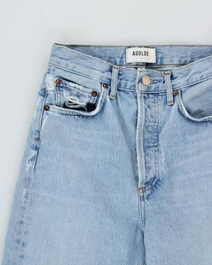 Agolde '90's' Light Wash Distressed Pocket Jeans - W24 L28