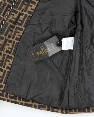 Fendi Logo Patterned Jacket - XS