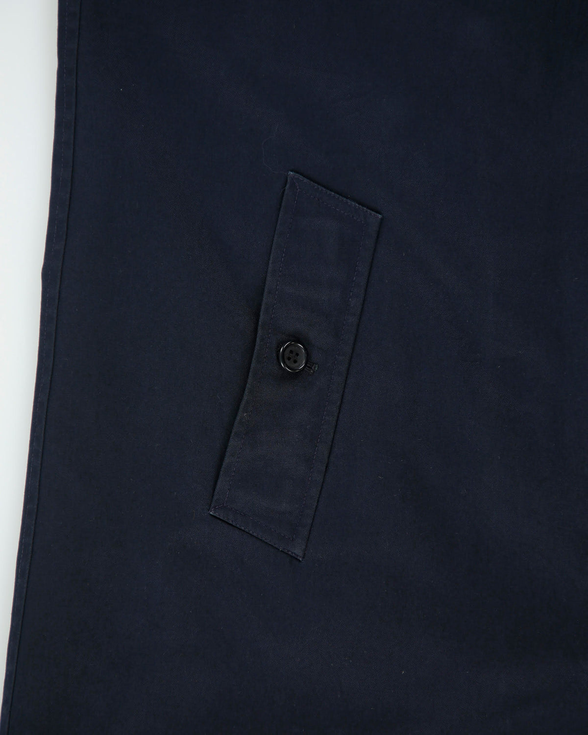 Vintage 1990s Burberry Women's Navy Made In England Nova Check Lined Long Canvas Mac - M
