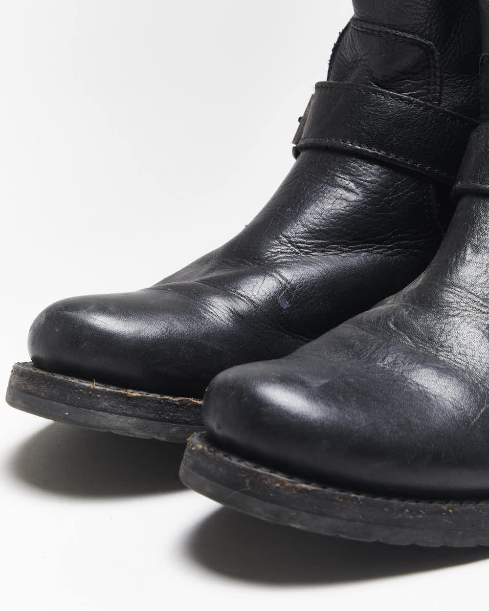 Vintage Frye Leather Biker Boots - UK6
