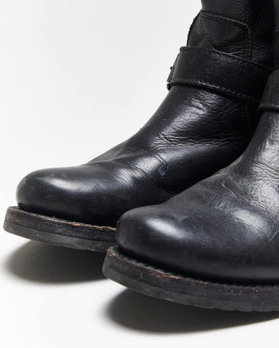 Vintage Frye Leather Biker Boots - UK6