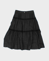Vintage Chaie &amp; Yun Silk Angora &amp; Wool Blend Skirt - S