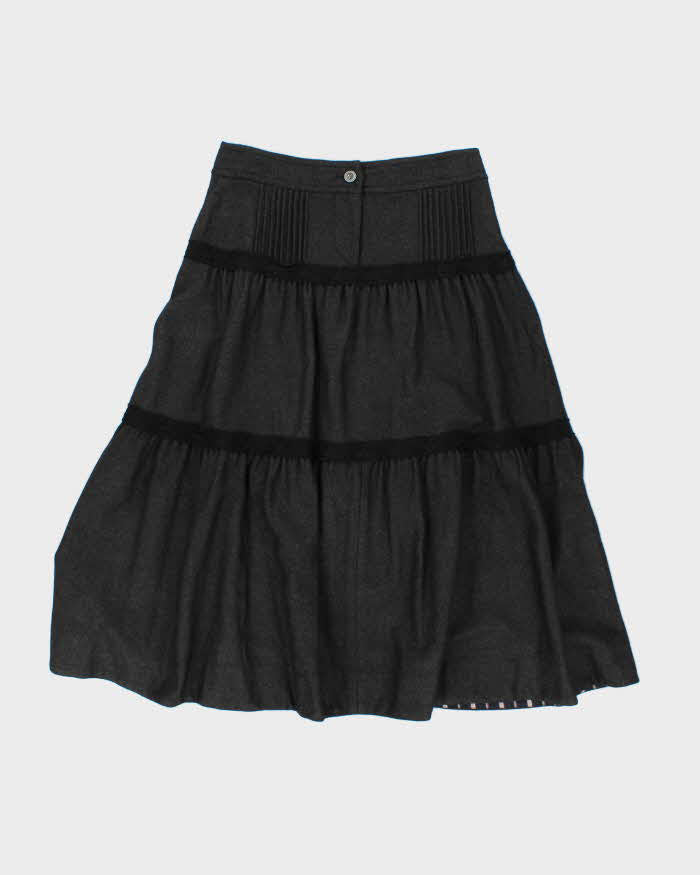Vintage Chaie &amp; Yun Silk Angora &amp; Wool Blend Skirt - S
