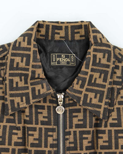 Fendi Logo Patterned Jacket - XS