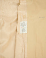 Vintage 1970s Aquascutum Women's Khaki Made In America Aqua 5 Waterproof Canvas Double Breasted Trench Coat - L