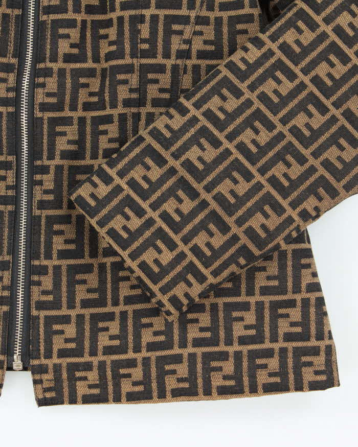Fendi Logo Patterned Jacket - XS