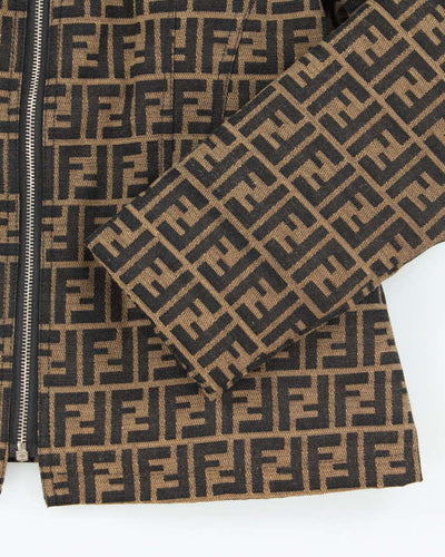 Fendi Logo Patterned Jacket - XS