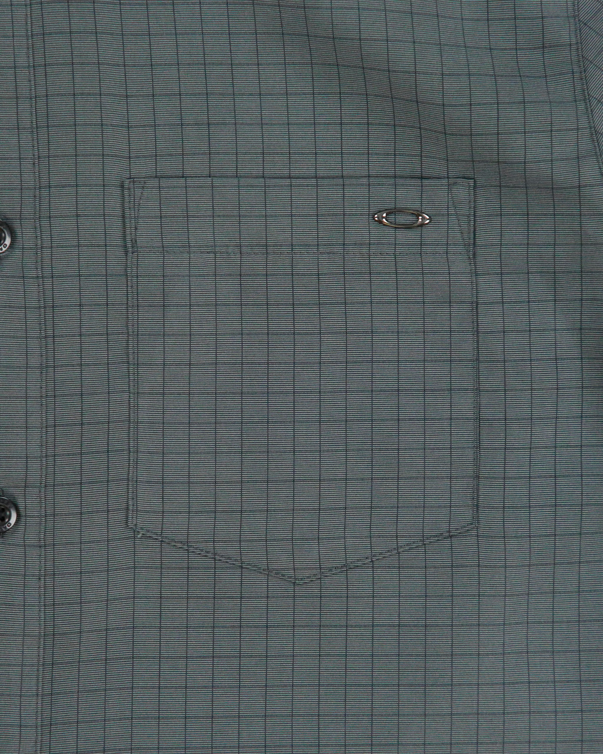 Vintage Y2K 00s Oakley Grid Check O Icon Regular Fit Short Sleeve Shirt - M