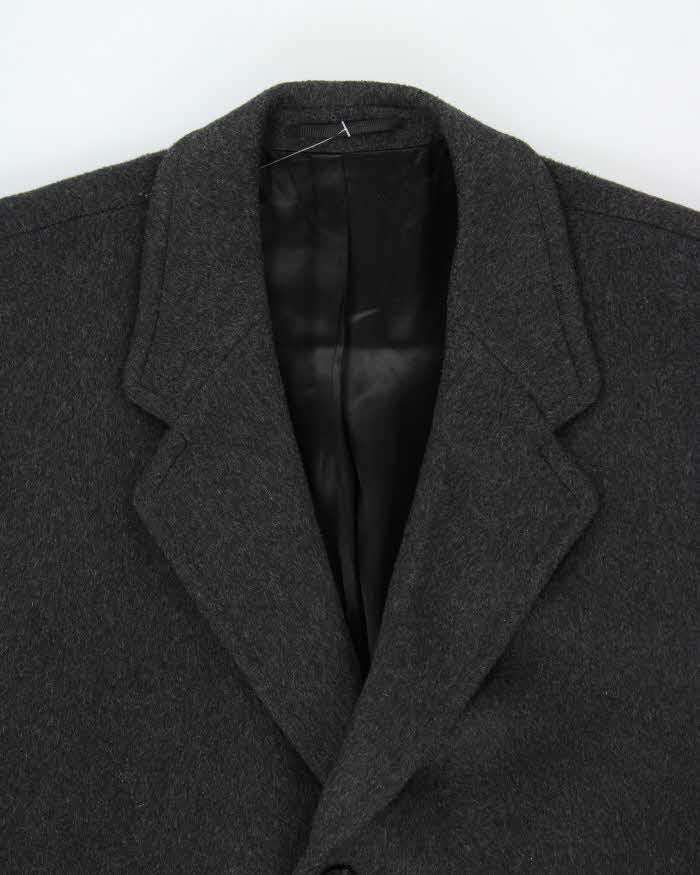 Vintage 1990s Givenchy Monsieur Cashmere Wool Overcoat - M