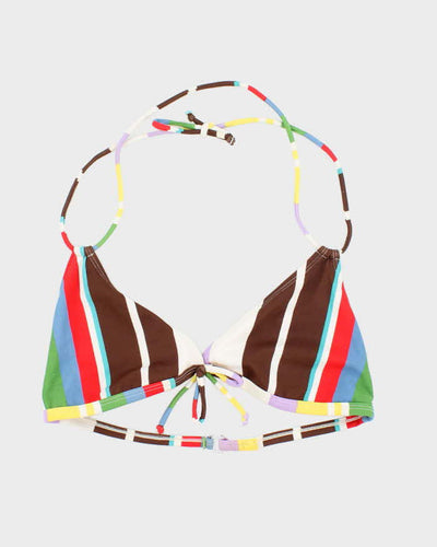Vintage Y2k 00s Stripe Bikini Top - S/M