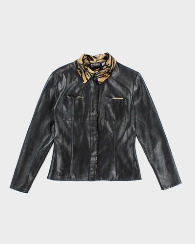 Vintage Y2k 00s Morgan De Toi Cheetah Leather Jacket - S