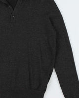 Vintage 00s Bikkembergs Wool Button Collared Knit Jumper - XL
