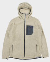 Patagonia R1 Air Desert Khaki Recycled Full-Zip Fleece Hoodie - L