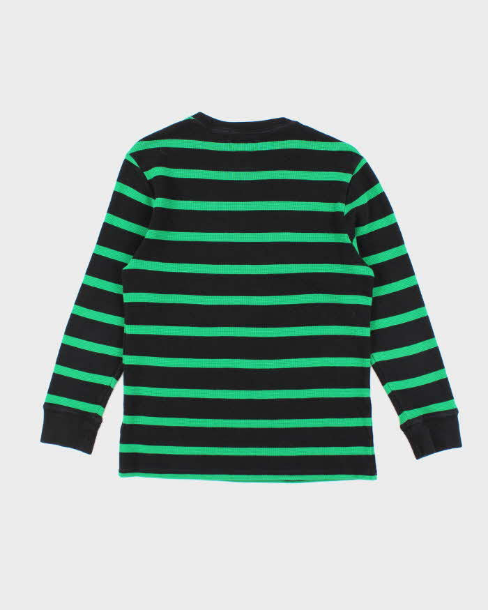 Vintage 2000's Ralph Lauren Waffle Striped Long Sleeve T-Shirt - XL