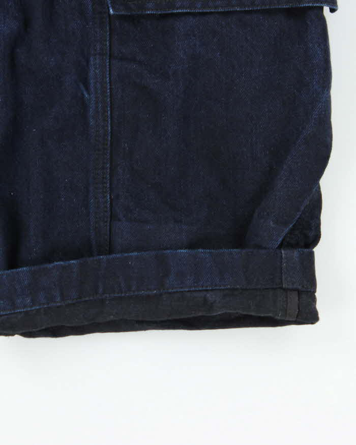 SS2017 Rick Owens DRKSHDW Japanese Selvedge Indigo Denim Cargo Shorts - W32