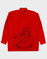 Vintage 1990s Platinum FUBU Fat Albert Long Sleeve Baggy Shirt - L