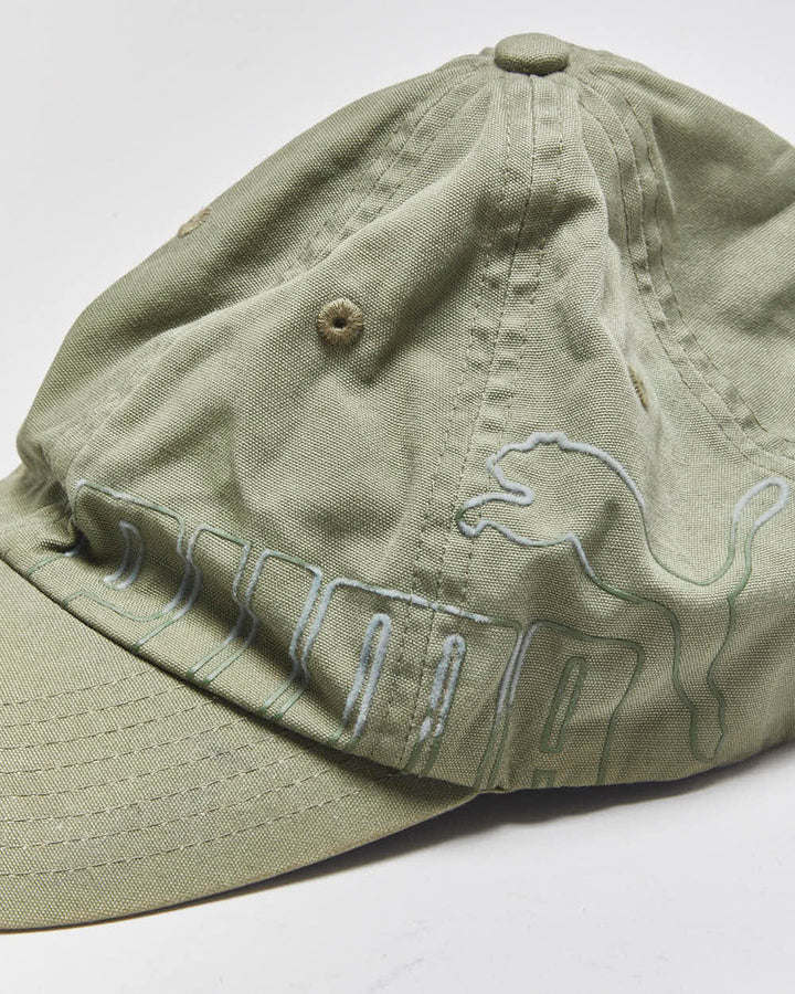 Vintage Y2K 00s Puma Khaki Canvas Baseball Cap - OS