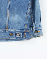 Vintage 1980s Lee Women's Light Wash Denim Trucker Jacket - M