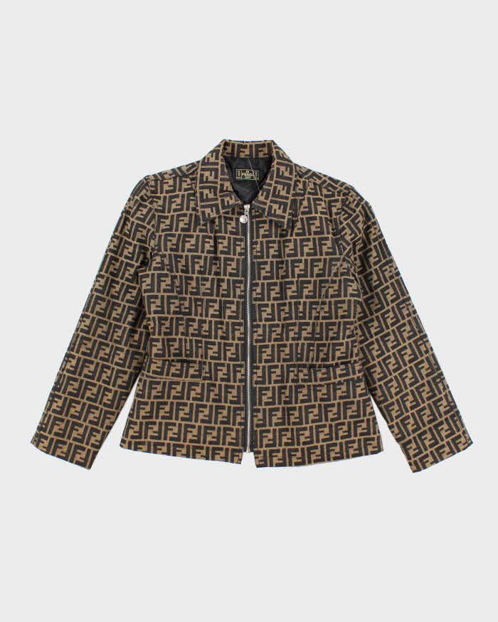 Fendi Logo Patterned Jacket - XS