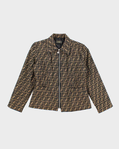 Fendi Logo Patterned Jacket - XS